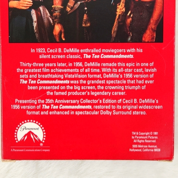 Cecil B. DeMille's The Ten Commandments VHS 35th Aniversary Edition Restoration - Picture 11 of 17